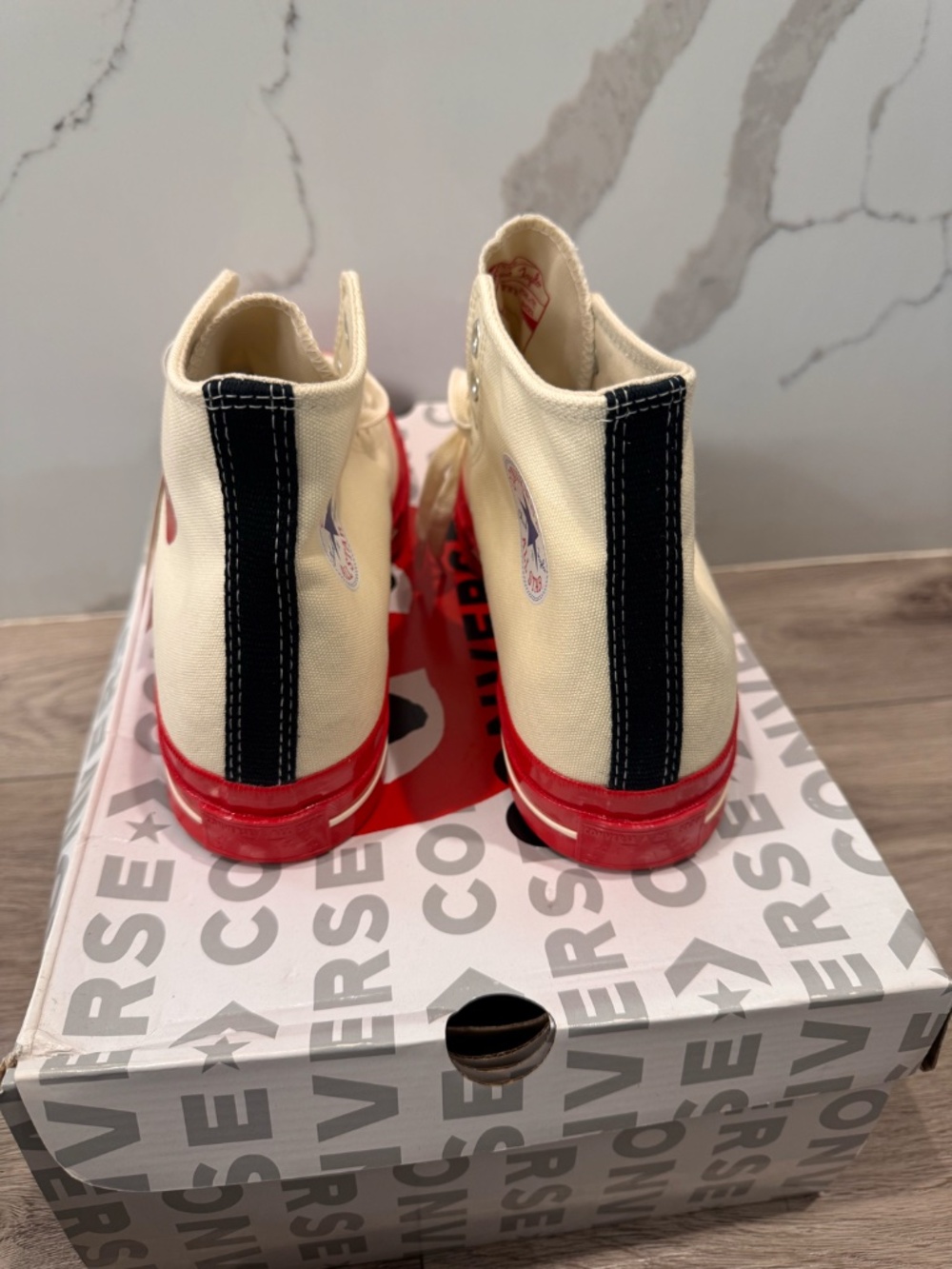 Comme des Garçons Play x Converse Chuck 70 High 'Pristine Red' - Picture 3 of 7